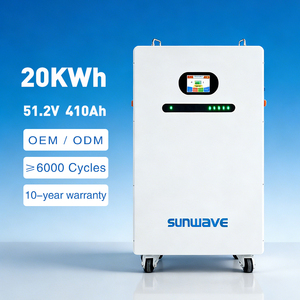 Système d'énergie solaire hybride Sunwave 20 kWh, batterie intégrée de grande capacité pour la sauvegarde solaire, utilisation quotidienne de l'énergie domestique - Product Image 1