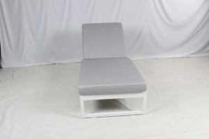 كرسي استرخاء من الألومنيوم الأبيض للاستخدام في الأماكن الخارجية, كرسي استرخاء من الألومنيوم الأبيض للاستخدام في الأماكن الخارجية - Product Image 4