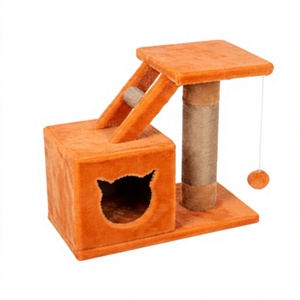 เสาข่วนเล็บคุณภาพสูง Amistar Ginger House สำหรับแมวทุกสายพันธุ์และทุกขนาด - Product Image 1