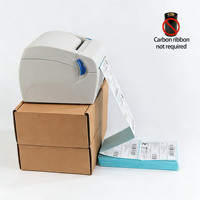 Label Thermal Perekat Langsung, Label Thermal Custom, Label Thermal Tahan Air, Gulungan Kertas Label Thermal untuk Printer