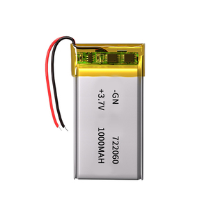 도매 722060 충전식 배터리 3.7v <span class=keywords><strong>lipo</strong></span> 배터리 1000mah 722060 리튬 폴리머 배터리 - Product Image 1