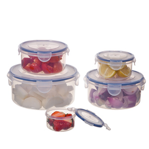 5 Trong 1 Hình Dạng Tròn Nhựa Tươi Giữ Hộp Lưu Trữ/Takeaway Thực Phẩm Lưu Trữ Container - Product Image 2