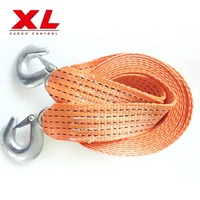 Sangle de fixation robuste en polyester certifiée CE 50 mm 5T pour remorquage de voiture et démarrage d'urgence