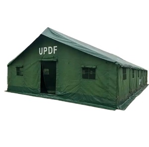 Oem 100 người đàn ông Lều lớn cho Uganda updf quân đội màu xanh lá cây vải không thấm nước nơi trú ẩn - Product Image 2