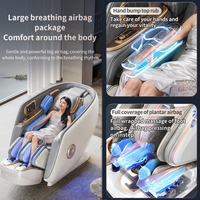 Silla de Masaje Eléctrica RENOVACARE 2026 4D de Cuerpo Completo, Gravedad Cero, Diseño Moderno, Calefacción, Lujo, Doble Núcleo, 6 Ruedas, Movimiento de Jade