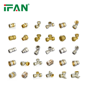 Kích thước đầy đủ pn25 16-32mm Đồng pex nén phụ kiện IFAN nhà sản xuất phụ kiện pex giả mạo Vật liệu ống nước pex phụ kiện - Product Image 3
