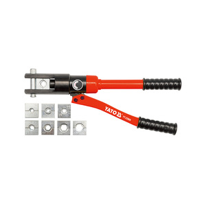 Prensa Hidráulica para Cables Yato YT-22860, Herramienta Manual para Crimpar Cables, Entrada Frontal de Acero Industrial - Product Image 1