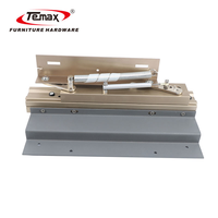 Glissières de table à manger extensibles et relevables Temax DB5004T en aluminium à bord invisible, fermeture douce, accessoire de mobilier