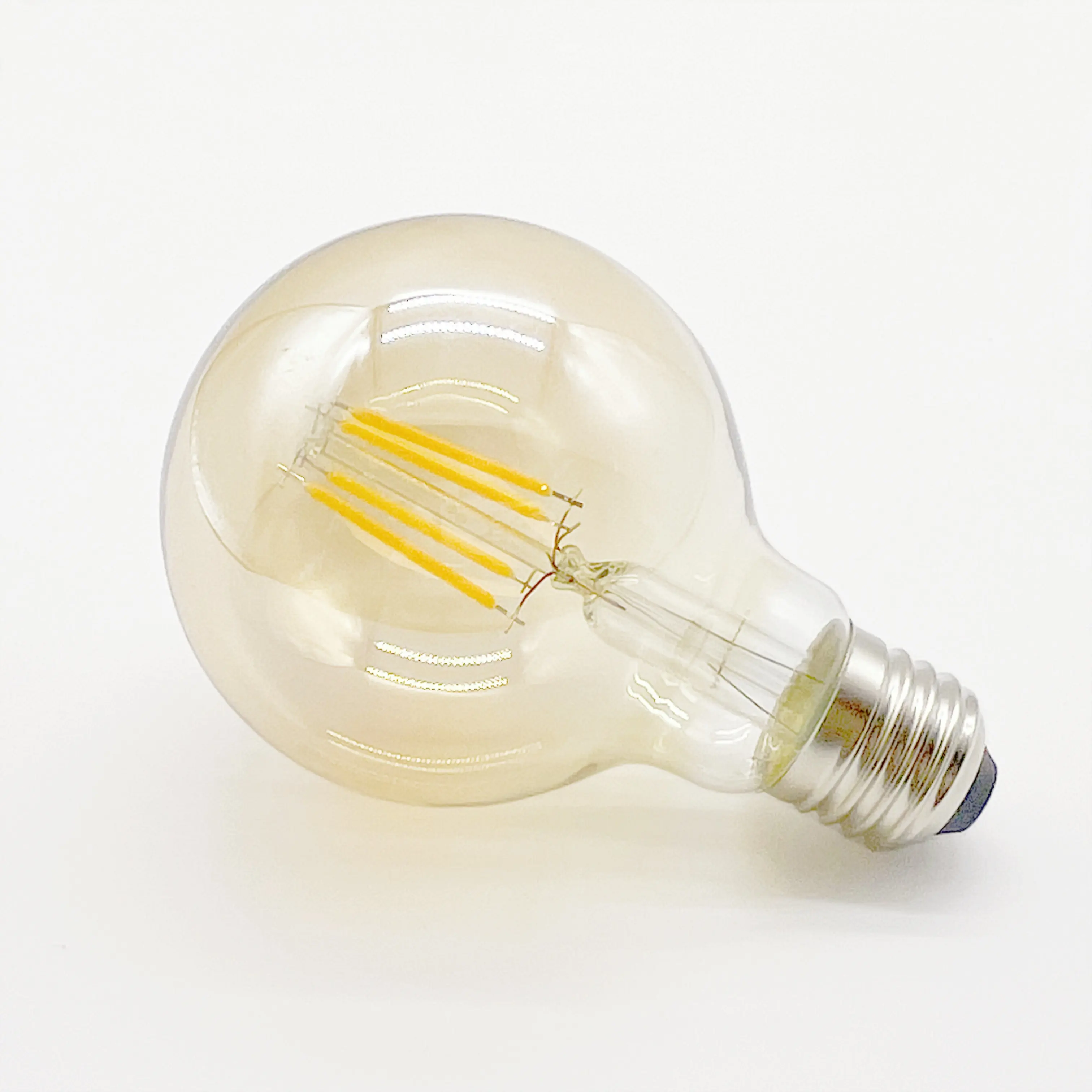 110V 220V Huishoudelijke Decoratie Lamp G80 Glazen Schaal Led Energiebesparing E26 E27 Schroefdraad Lampvoet 4W 8W 12W