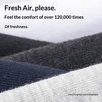 7549 Nouvelles chaussettes mi-mollet en coton pour hommes, printemps-été, respirantes, anti-transpiration, antibactériennes, décontractées