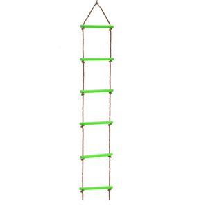 Scala <span class=keywords><strong>a</strong></span> Corda Arcobaleno in Legno per Arrampicata e <span class=keywords><strong>Altalena</strong></span> da Giardino, Giocattolo per Esercizio per Bambini, per Interni/Esterni, Parco Giochi, Parco Trampolini - Product Image 3