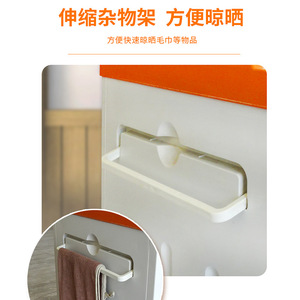 Hospital <b>Bedside</b> <b>Table</b> Plastic Storage Cabinet Folding Easy Cleaning Bedroom Use - Product Image 3