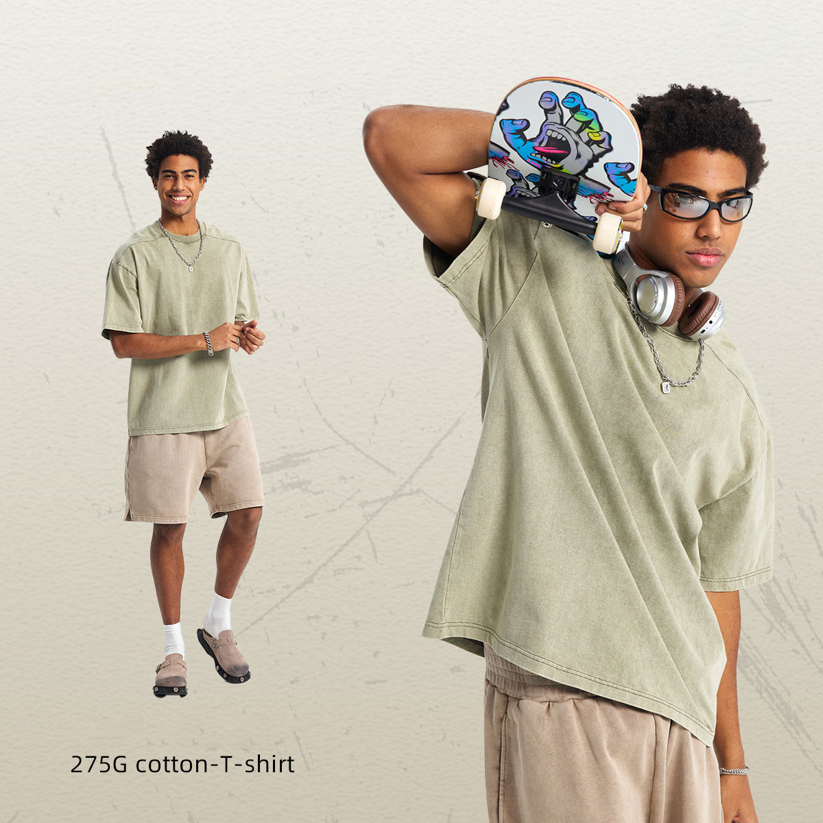 สีเขียวเทา