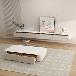 Mobili per Ufficio Domestico, Mobili per <span class=keywords><strong>Soggiorno</strong></span>, Mobili TV Moderni, <span class=keywords><strong>Tavolo</strong></span> Porta TV All'ingrosso <span class=keywords><strong>con</strong></span> Scaffale Contenitore, Consolle in Legno da <span class=keywords><strong>Parete</strong></span> - Product Image 1