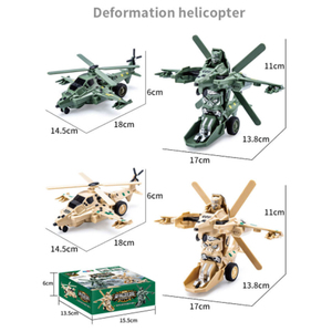 Juguete de Coche 2 en 1 con Deformación, Robot Helicóptero Transformable con una Sola Tecla, Juguete Educativo para Niños, Precio al por Mayor - Product Image 3
