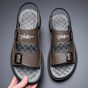 รองเท้าแตะผู้ชายโบเก้นสีน้ำตาล ระบายอากาศได้ดี กันลื่น เหมาะสำหรับเดินทางและชายหาด - Product Image 2