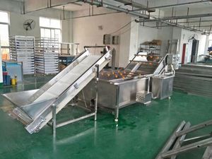 Đầy đủ tự động làm sạch gốc lá rau măng tây rửa dây chuyền chế biến/trái cây rửa dây chuyền sản xuất - Product Image 5