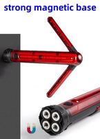 Feu de signalisation routière portable rechargeable à 22 LED - Lumière de sécurité multifonction