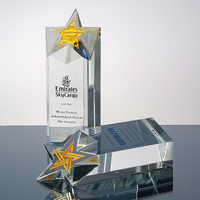 Nouveau design trophée de cristal design créatif excellent trophée de sport d'honneur d'employé prix de danse prix de gros d'usine trophée de verre