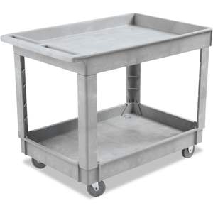 Carrito Utilitario Gris de Dos Niveles de 40 x 24 Pulgadas - Product Image 1