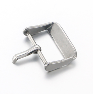 Stainless Steel 20mm Smartwatch <b>Strap</b> Buckle Silver <b>Replacement</b> with Silicone <b>Strap</b> Buckle Watch Accessories - Product Image 5