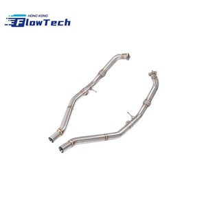 ท่อไอเสียสแตนเลส 304 แบบไหลสูง ท่อลงสแตนเลสสตีลส่วนหน้า สำหรับ Audi SQ5 3.0T ท่อหน้า - Product Image 1