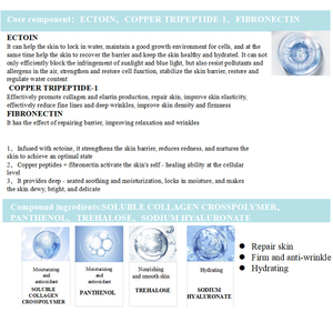 Nouvelle Essence Hydratante Apaisante pour le Visage à l'Ectoïne 18ml, Sérum Facial Réparateur à la Tripeptide-1 de Cuivre pour une Hydratation Profonde, Soin pour Peaux Sensibles - Product Image 3