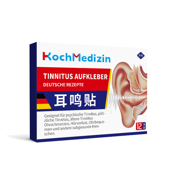 Relieve Tinnitus External Acupoint Herbal Transdermal Patch Slow-Release Safe Healthy Adjuvant Therapy Improved Blood 12pcs/Box
