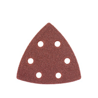 Tampons de ponçage triangulaires 40 grains feuille de ponçage à crochets et boucles 3.54 "(90mm) papier de verre triangulaire pour outil multiple oscillant 3.5"