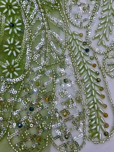 Tessuto di pizzo con perline in pizzo tessuto di cristallo <span class=keywords><strong>Swarovski</strong></span> - Product Image 2