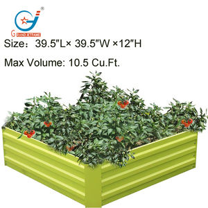 Jardinière surélevée en métal personnalisée avec revêtement en poudre pour la culture d'herbes, de fleurs et de légumes - Product Image 2