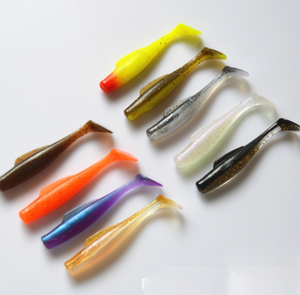 TOPIND, 6 uds. Por bolsa, ABS Multicolor señuelo de pesca, cebo suave de cola en T para anzuelo de lubina para pesca en Río y Lago - Product Image 4