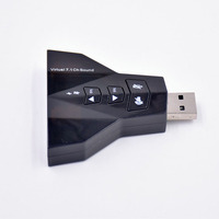 Adaptateur de carte son stéréo USB 5.1 Virtual Audio MIC pour casque, dongle