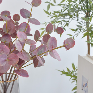 Follaje Artificial de <span class=keywords><strong>Eucalipto</strong></span> y <span class=keywords><strong>Hoja</strong></span> de Dinero Impreso en 3D para Decoración Fresca en Hoteles y Hogares - Product Image 4