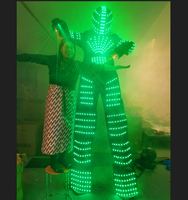 Prix usine LED vêtements lumineux Led Robot costume pour Performance LED Robot Cosplay Costume salle de bal spectacle vêtements luminescents