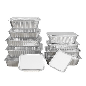 Moule <span class=keywords><strong>à</strong></span> gâteau carré en aluminium <span class=keywords><strong>avec</strong></span> <span class=keywords><strong>couvercle</strong></span> pour brownie, fudge, boîte alimentaire <span class=keywords><strong>à</strong></span> emporter - Product Image 1