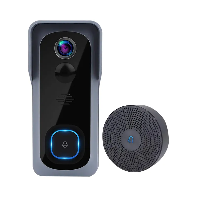 Front Door Motion Detection Two Way Audio 1080P Digital Door Bell Camera With Cloudedge App Security Door Bell Camera