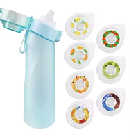 Aangepast Logo 650Ml Luchtgeur Fruitsmaak Waterfles, 0 Suiker En 0 Caloriesmaak Cup Gym Reisfles Plastic Bekers