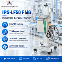 Machine de marquage laser à fibre IPS-LF50 F MG 50W pour numérotation de pneus, imprimante de date 50W, synchroniseur USB2.0, pièces métalliques