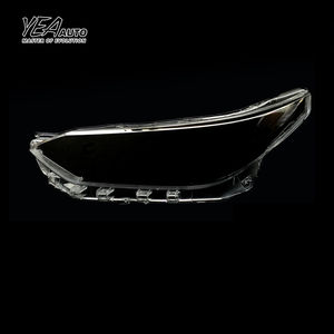 YEA AUTO Cache-phare de voiture, lentille en verre pour phare, verre pour Toyota Vios, cache-lentille 2018 2019 2020, <span class=keywords><strong>abat</strong></span>-<span class=keywords><strong>jour</strong></span> en PC, coque transparente - Product Image 1