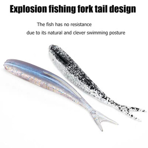 Señuelo blando hundible Lutac 75mm 2g Weihai, señuelo económico tipo orca para pesca con cebo grueso - Product Image 3