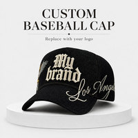 Casquette de baseball en jean avec logo personnalisé, broderie 3D en relief, snapback, streetwear unisexe, été, vente en gros, marque privée, usine OEM