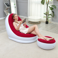 Ensemble de chaise de canapé d'air de salon auto-gonflable de jardin extérieur de la Chine avec le camping paresseux de sofa de pompe