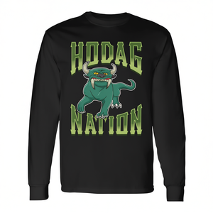 T-shirt a maniche lunghe Hodag con design Green Monster, taglia unisex per adulti - Product Image 2