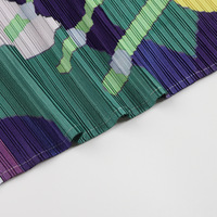 Robe plissée style Miyake en gros, en stock, prête à être expédiée, imprimé géométrique, robe d'été, vente en gros