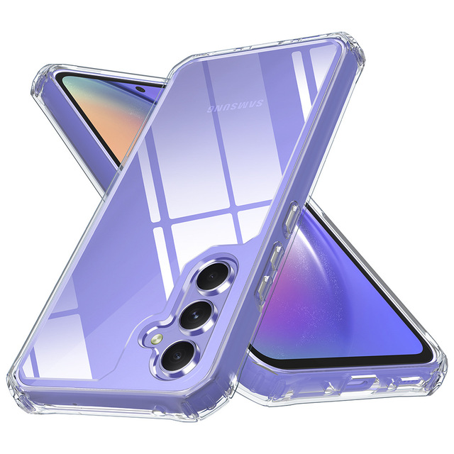 Reinforce Corner Shockproof TPU Clear Phone Case for Samsung Galaxy A14 A34 A54 S24 5G Soft Bumper Cover