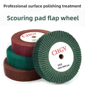 Rueda <span class=keywords><strong>de</strong></span> Láminas <span class=keywords><strong>de</strong></span> Nylon Abrasiva No Tejida <span class=keywords><strong>para</strong></span> Acondicionamiento <span class=keywords><strong>de</strong></span> Superficies, Venta al por Mayor - Product Image 5