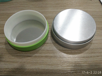 Boîte à thé ronde de 100g / 100ml avec couvercle en métal hermétique ou couvercle en silicone