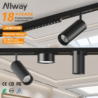 Système d'éclairage sur rail LED magnétique en aluminium 5 mm pour intérieur, musées, hôtels et bureaux, durée de vie de 30 000 heures, vente chaude