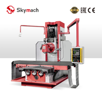 Fraiseuse universelle verticale X718 de type lit, avec broche conique ISO50, tête pivotante à 360 degrés et moteur 7,5 kW pour fraisage et perçage